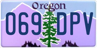 OR license plate 069DPV