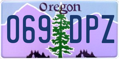 OR license plate 069DPZ