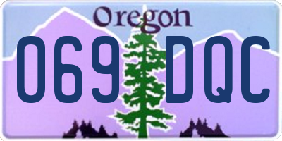 OR license plate 069DQC