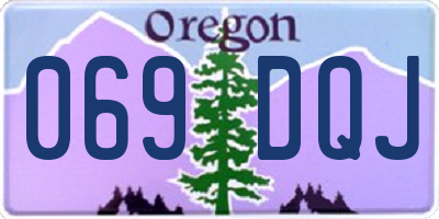 OR license plate 069DQJ