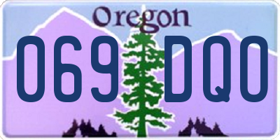 OR license plate 069DQO