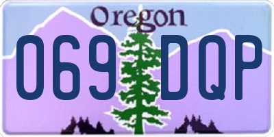 OR license plate 069DQP