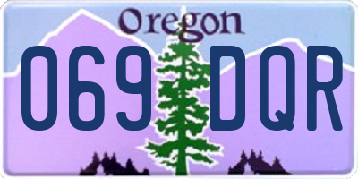 OR license plate 069DQR