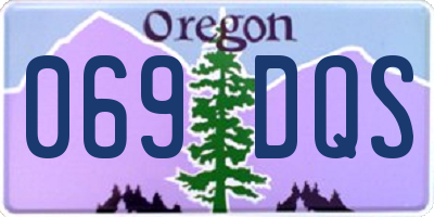 OR license plate 069DQS