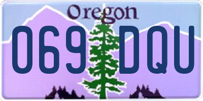 OR license plate 069DQU