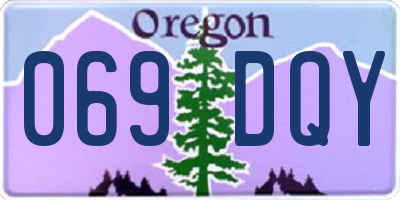OR license plate 069DQY