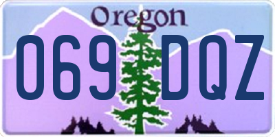 OR license plate 069DQZ