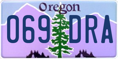 OR license plate 069DRA
