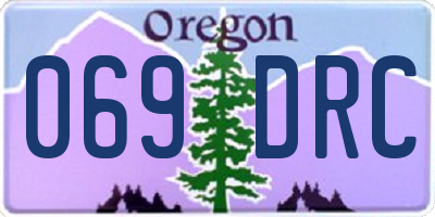 OR license plate 069DRC
