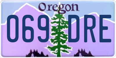 OR license plate 069DRE
