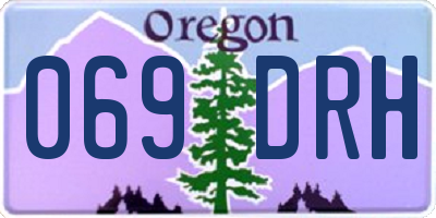 OR license plate 069DRH