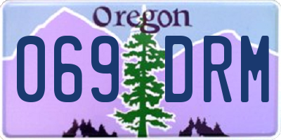 OR license plate 069DRM