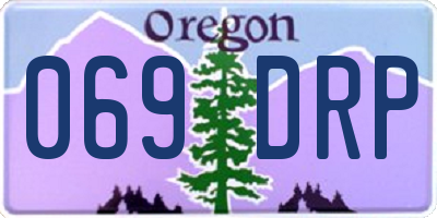 OR license plate 069DRP