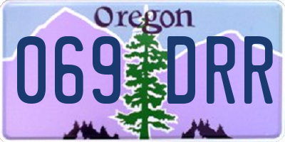 OR license plate 069DRR