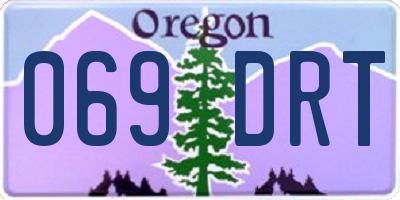 OR license plate 069DRT