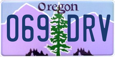 OR license plate 069DRV