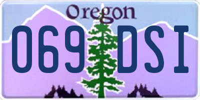 OR license plate 069DSI