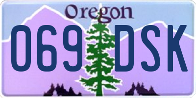OR license plate 069DSK