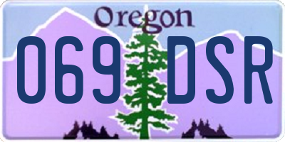 OR license plate 069DSR
