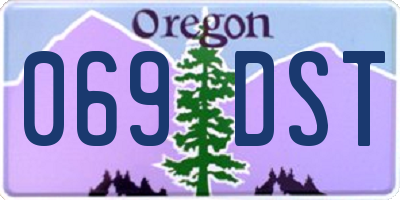 OR license plate 069DST