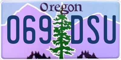 OR license plate 069DSU