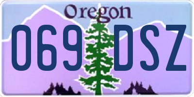 OR license plate 069DSZ