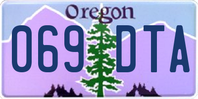 OR license plate 069DTA