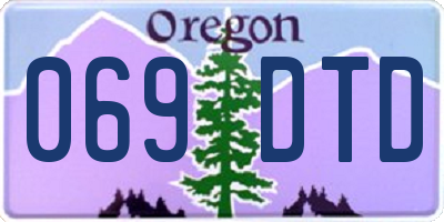 OR license plate 069DTD