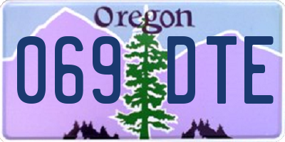 OR license plate 069DTE