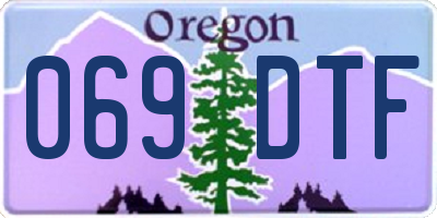 OR license plate 069DTF