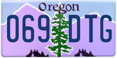 OR license plate 069DTG