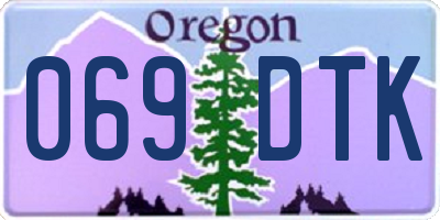 OR license plate 069DTK