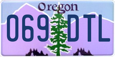OR license plate 069DTL