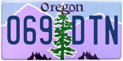 OR license plate 069DTN