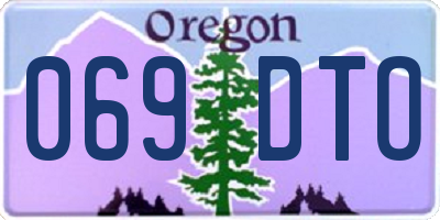 OR license plate 069DTO