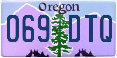 OR license plate 069DTQ