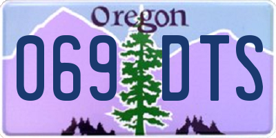 OR license plate 069DTS