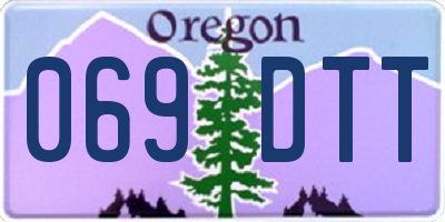 OR license plate 069DTT