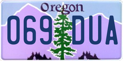 OR license plate 069DUA