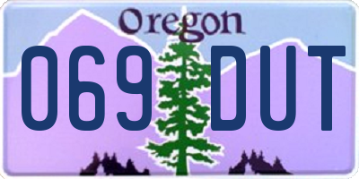 OR license plate 069DUT