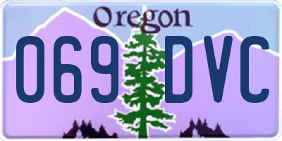 OR license plate 069DVC