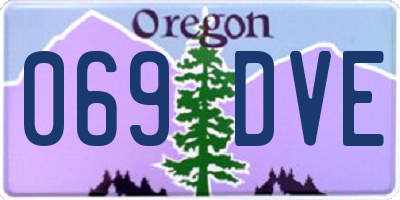 OR license plate 069DVE