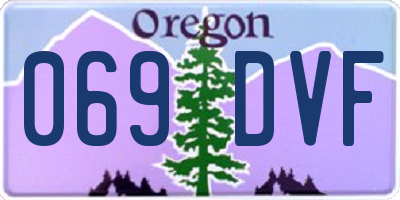 OR license plate 069DVF