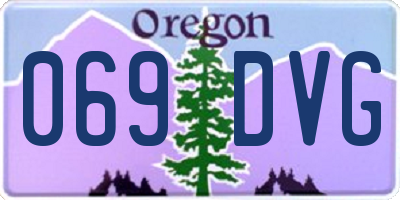 OR license plate 069DVG