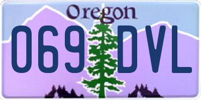 OR license plate 069DVL