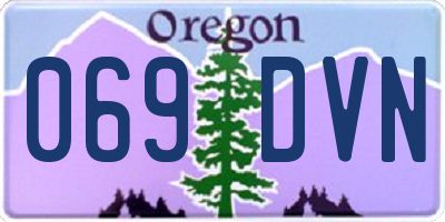 OR license plate 069DVN