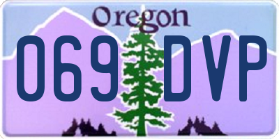 OR license plate 069DVP