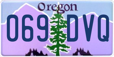 OR license plate 069DVQ