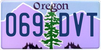 OR license plate 069DVT