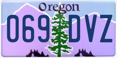 OR license plate 069DVZ